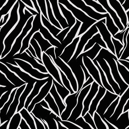 Abstract Lines Leaves Vector Animal Print