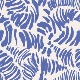 Blue White Zebra Animal Ink Skin