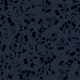 Dark Silhouette Floral Trail