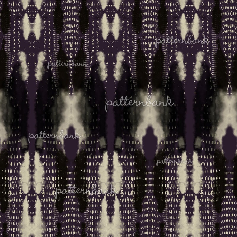 Abstract Ethnic Ikat Stripes on Lilac By Nocito Art