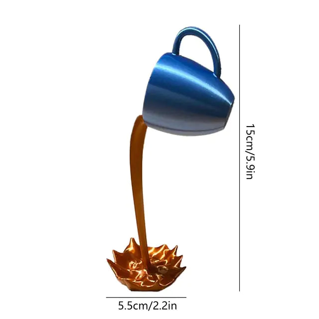 Resin Statues Floating Coffee Cup - Shopydrop24